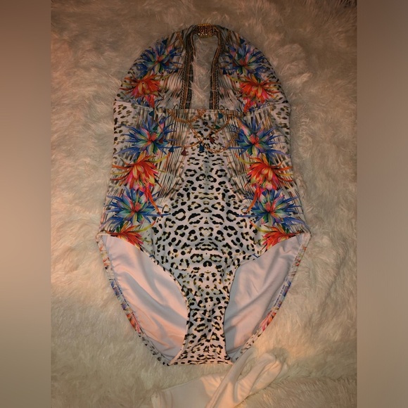 VENUS Leopard Floral One Piece Swimsuit - Picture 3 of 13